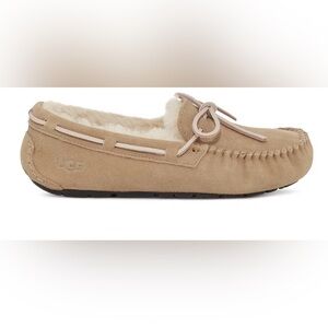 UGG Tan Moccasins with Cream Accents